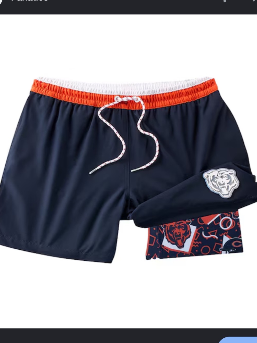 New chubbies Chicago Bears 5.5” Classic Lined Swim Trunks Shorts